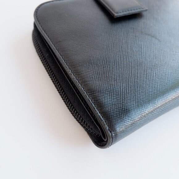 Authentic Preowned Prada Black Saffiano Leather Bi-Fold Wallet - Picture 6 of 13